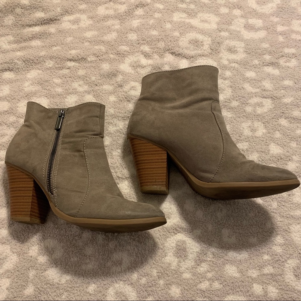 Beige Booties - 8.5
